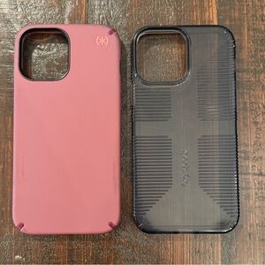 Speck IPhone 13 Pro Max cases - pink and charcoal